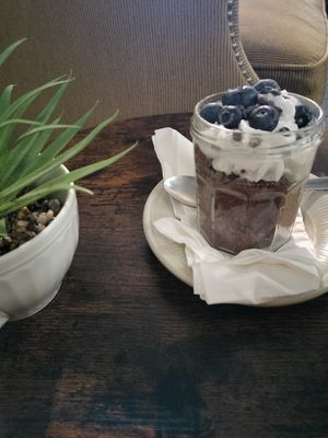 Chia pudding (vegan) at The Sacred Bean in Pueblo