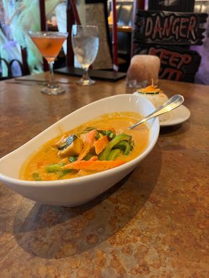 Pra ram curry with tofu at Buddha's Belly in Jacksonville Beach