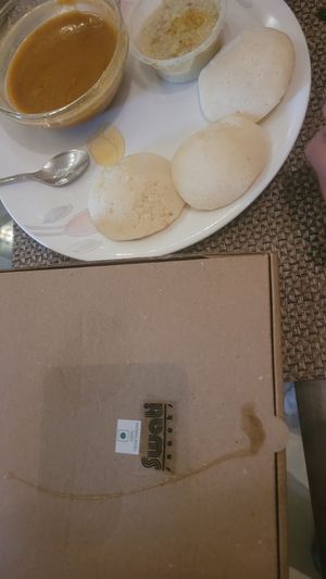 Idli, sambar and coconut chutney (home delivery) at Swati Snacks - Mumbai in Mumbai