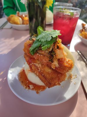 Crispy tofu bao at Koko in Buenos Aires