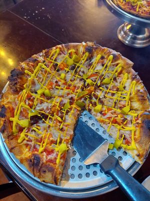 So good i forgot to take a picture,We had no reason to worry about vegan option as the waitress was vegan, a friendly atmosphere with vegan options and home made kombucha and craft at Pizza Pi in Kamloops