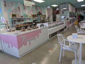 Inside at Origamy Gelato in Sunrise