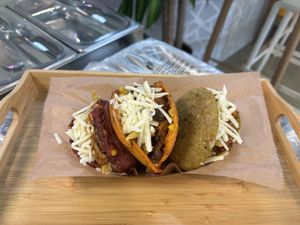 Tripleta de arepas   at Origamy Gelato in Sunrise