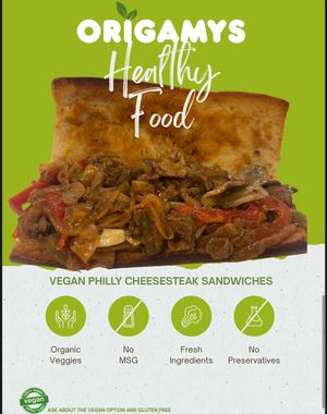 Phylli cheesesteak   at Origamy Gelato in Sunrise