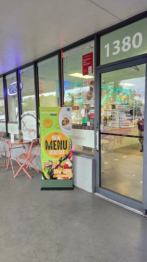 Outside at Origamy Gelato in Sunrise