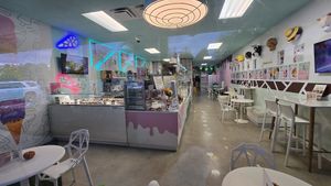 Inside at Origamy Gelato in Sunrise