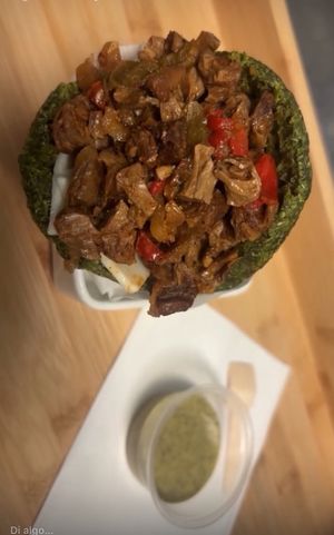 Vegan meat arepa GF   at Origamy Gelato in Sunrise
