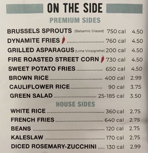 *check each side option to ensure they’re vegan*  at California Fish Grill in Palmdale