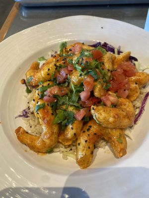 Dynamite “shrimp” bowl  at California Fish Grill in Palmdale