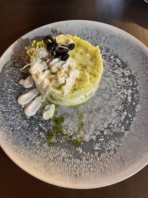 Vegan starter  at Más Que la Cresta in Cadiz