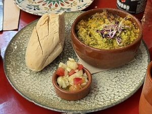 Pastel de choclo (vegan)  at Más Que la Cresta in Cadiz