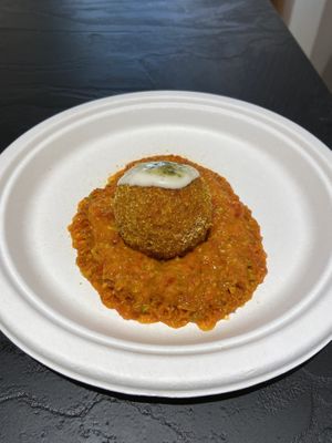 Arancino  at Artisti del Vegetariano in Milan