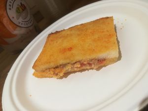 Mozzarella in Carrozza at Artisti del Vegetariano in Milan