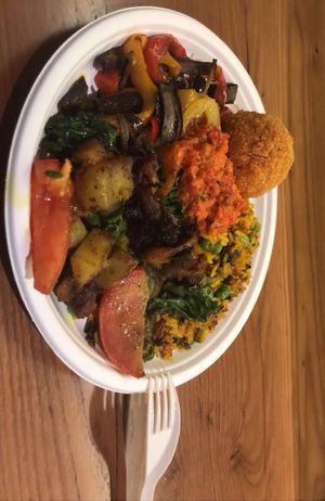 Mixed plate  at Artisti del Vegetariano in Milan