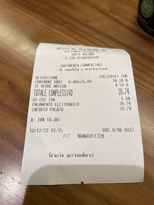   at Artisti del Vegetariano in Milan