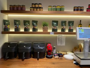 They sell oil, vinegar, and various condiments too. at Artisti del Vegetariano in Milan