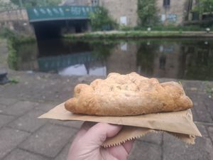 Lovely pasty! at Tod Almighty Ltd. in Todmorden