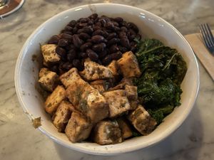 jerk bowl  at Sweet Hereafter in Portland