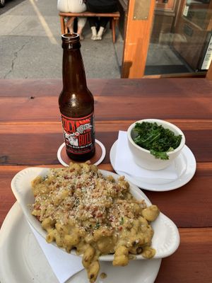 mac n cheese, coconut kale at Sweet Hereafter in Portland