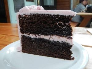 chocolate cake at Sweet Hereafter in Portland