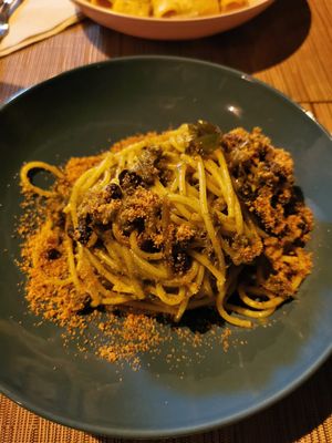 "Sardellen" Spaghetti  at aTipico in Palermo