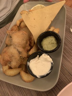 Tofish and chips  at aTipico in Palermo