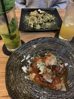 Polpette della nona + Pistacchiosa.   at aTipico in Palermo