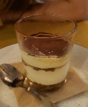 Tiramisu (really good) at aTipico in Palermo