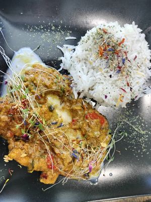 Curry di soia e verdure at aTipico in Palermo