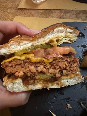 Hamburguesa con proteína de soja at aTipico in Palermo
