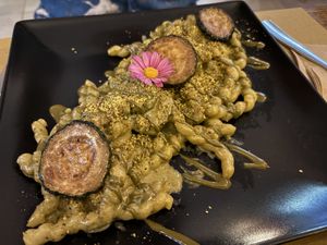 Pistachio pasta  at aTipico in Palermo