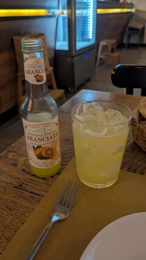 Aranciata soda at aTipico in Palermo