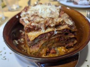 Amazing lasagna at aTipico in Palermo