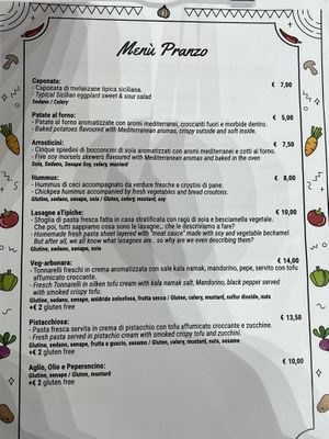 Menu 1  at aTipico in Palermo