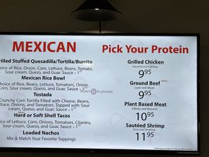 Menu  at PORT 2 FLAVORS in Portland