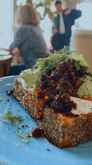 Avocado sandwich with chili 😍  at Farm2Table - S:t Knut in Malmo