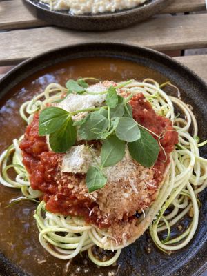 Zucchini pasta 🍝   at Farm2Table - S:t Knut in Malmo