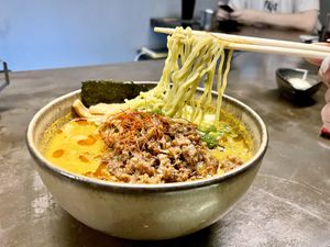 Vegan spicy miso  at Kame in New York City