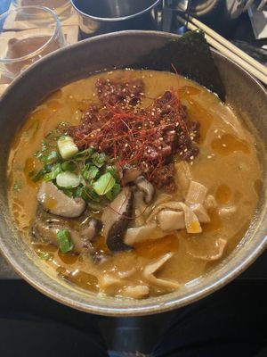 Vegan miso ramen   at Kame in New York City