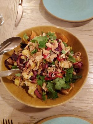 Pineapple salad no flash at Girl & The Goat in Chicago