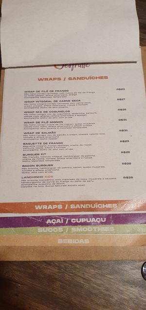 Wrap mix de cogumelos, trocar molho de alho por barbecue, que é vegano. at Desfrutte in Porto Seguro