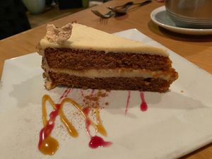 Carrot cake at Plant in Asheville