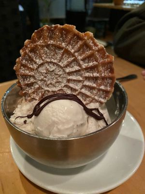 Ice cream taster at Plant in Asheville