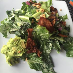 Avocado smash Cesar salad  at Plant in Asheville