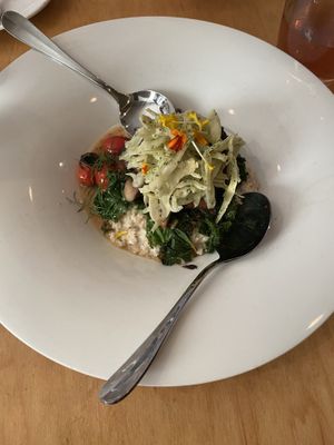 Applewood smoked mushroom plate  at Plant in Asheville