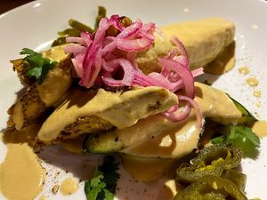 Tempeh Chile Con Queso at Plant in Asheville