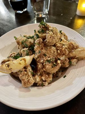 Garlic/lemon cauliflower  at Plant in Asheville