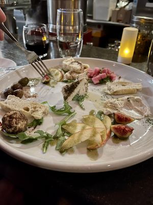 Cheese plate at Plant in Asheville