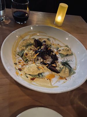 The ravioli  at Plant in Asheville