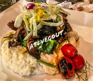 Applewood smoked mushroom   at Plant in Asheville